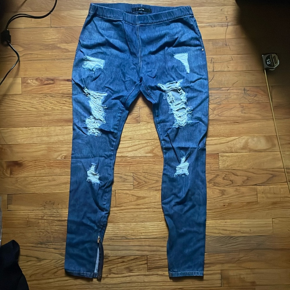 Joe's Jeans Blue Distressed Jeggings